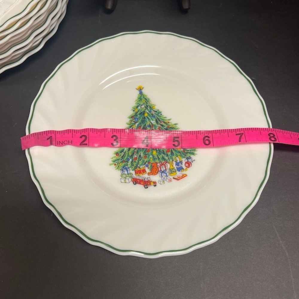 Set of 12 Bread Plates Noel by Salem Porcelle Vintage 1980's - Picture 4 of 7